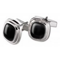 Sterling Silver Onyx Cufflinks